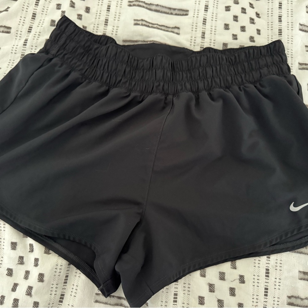 Nike Women's Dri-FIT Black Brief- Lined Shorts